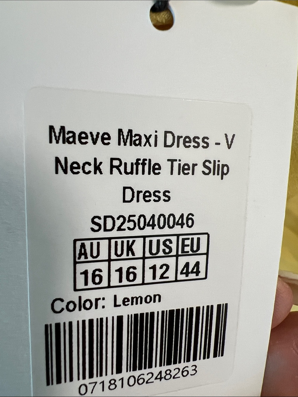 REVOLVE Yellow Spaghetti-Strap Ruffle Maxi Dress - Picture 8 of 12